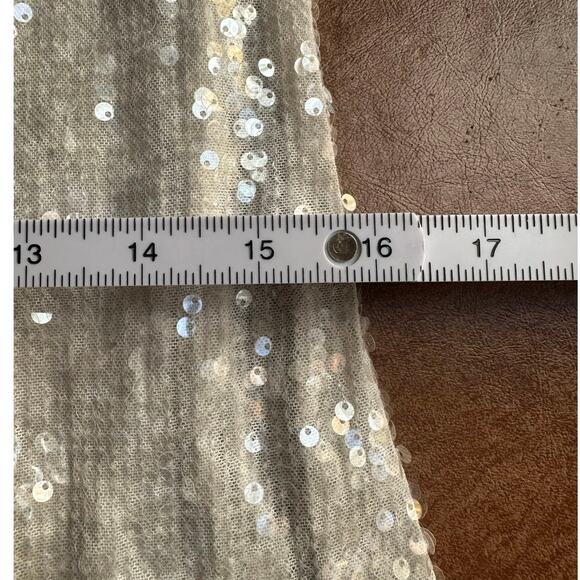 H&M Divided Iridescent Sequin Small Y2K Holiday Semi Formal Bodycon Mini Dress - Picture 5 of 6